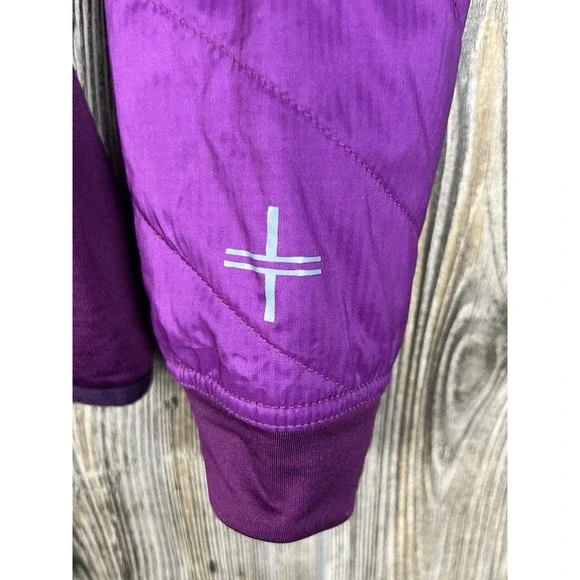Icebreaker Puffer Jacket Womens M Purple Merino Wool Helix MerinoLoft Insulated - Picture 7 of 16